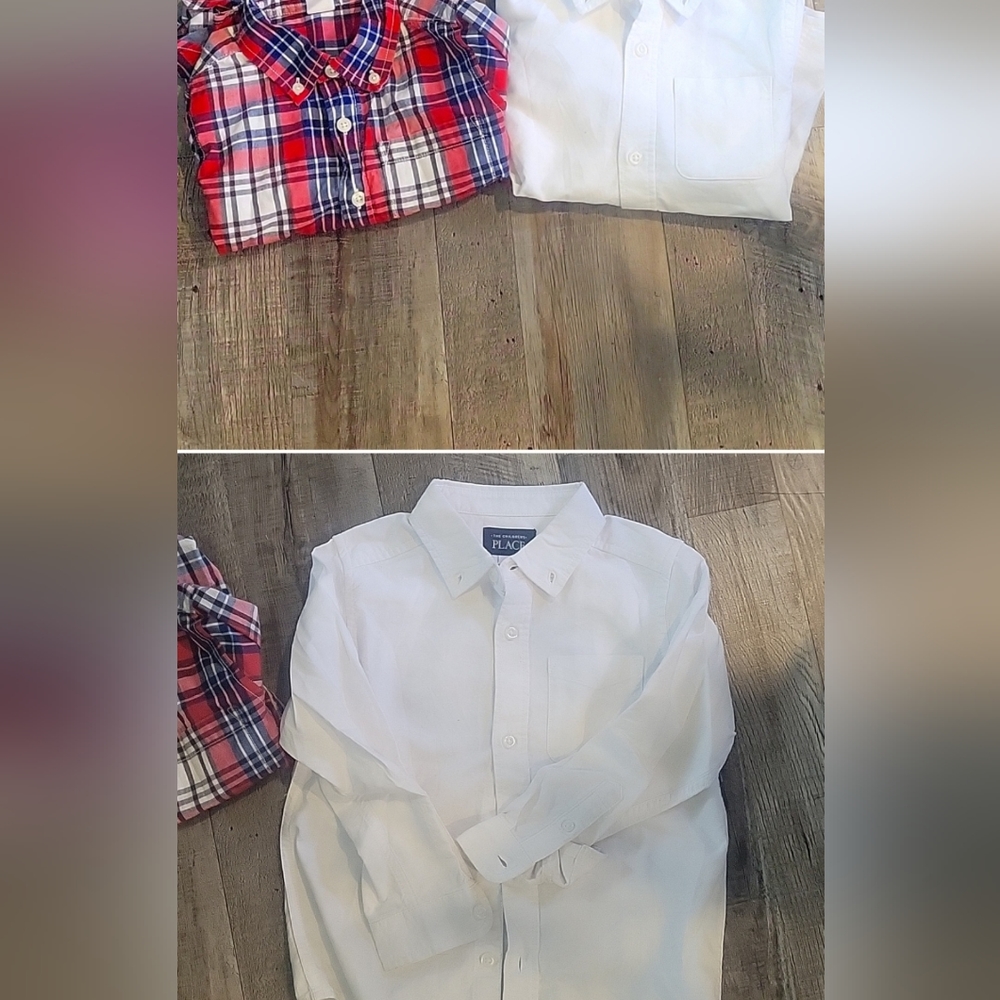 2 Long Sleeve 4T Boys Dress shirts perfect for Holidays
